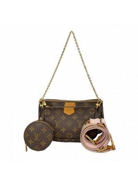 Louis Vuitton Handbag Monogram Multi Pochette Rose Cles 2-Way Bag